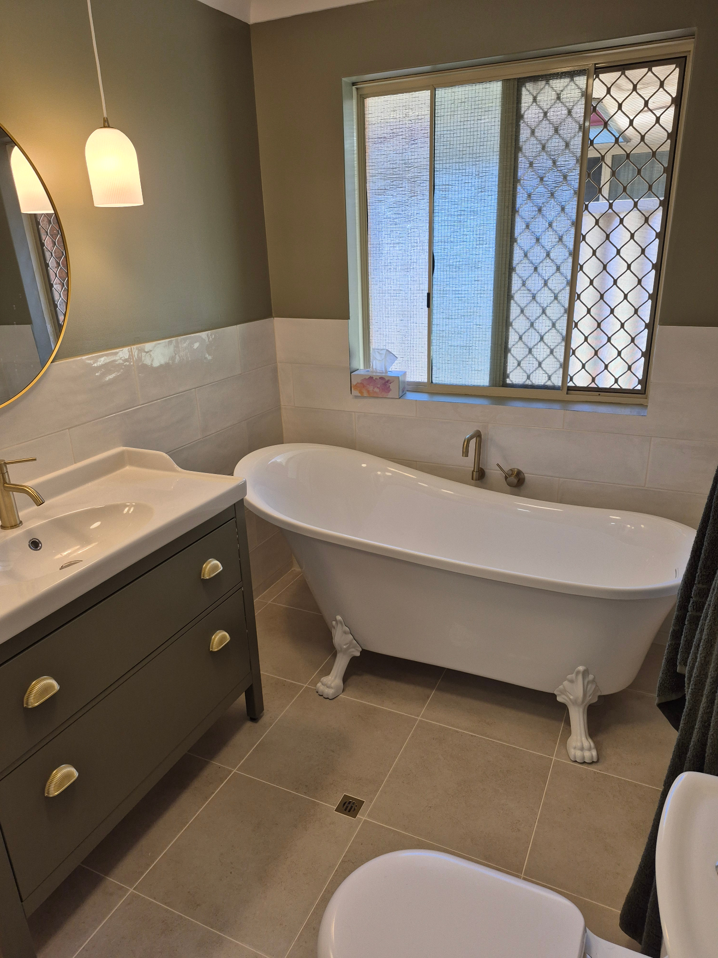 Bathroom restyle, Bunbury after renovation