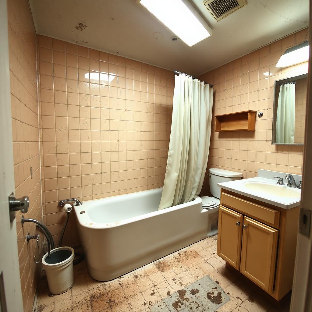 Master Ensuite, Hawthorn before renovation